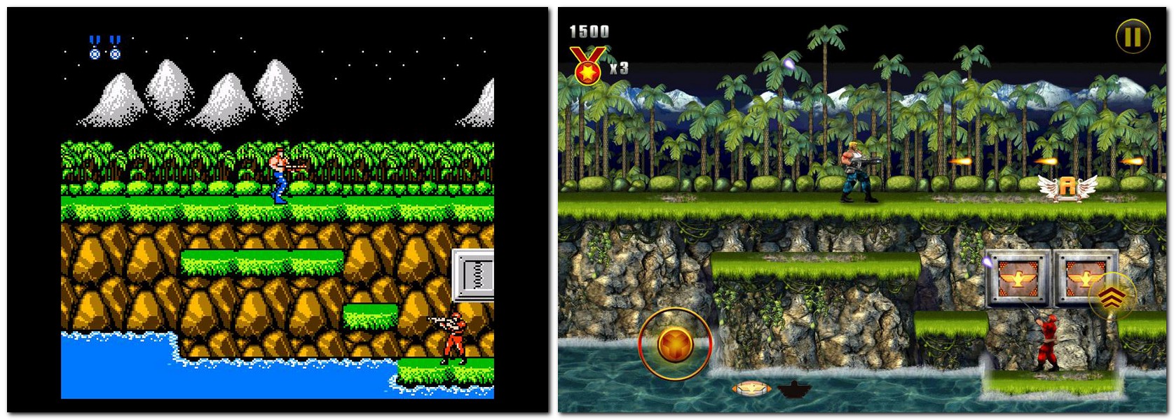 Contra Evolution - сравнение с оригиналом